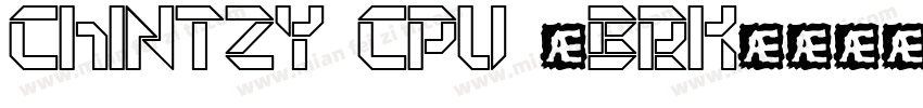 Chintzy CPU (BRK)字体转换